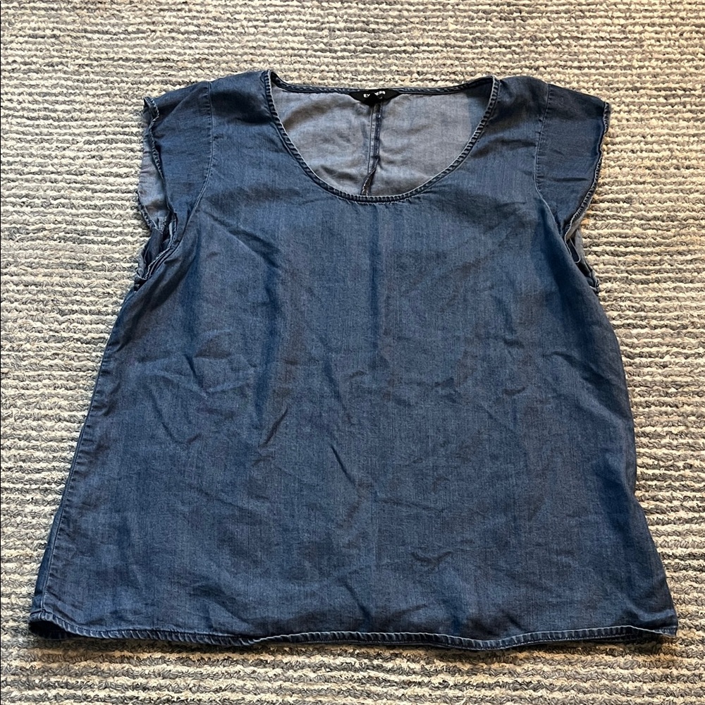 Express Denim Blue Women's Blouse